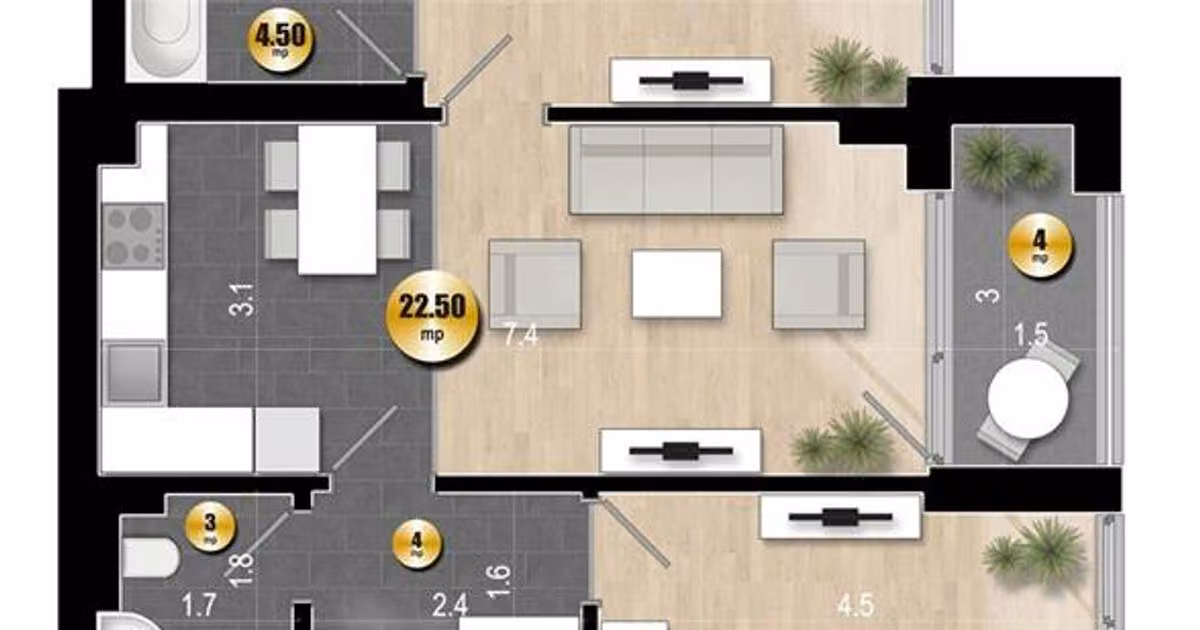 Apartament de vânzare cu 3 camere în zona Rahova, Sector 5