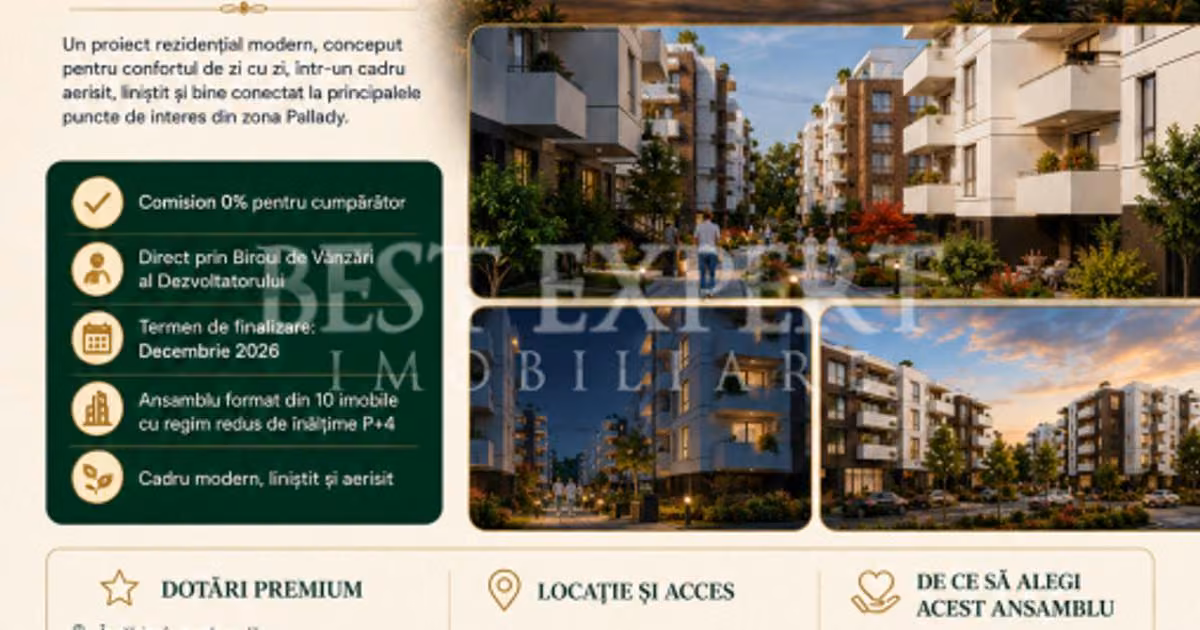 Apartament de vânzare cu 2 camere în zona Theodor Pallady, Sector 3