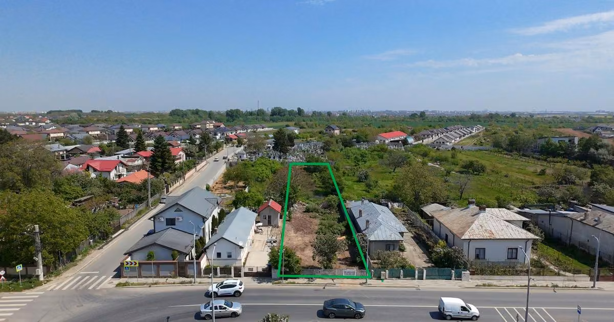 Teren Construcții intravilan de vânzare de 1215 mp, în Clinceni