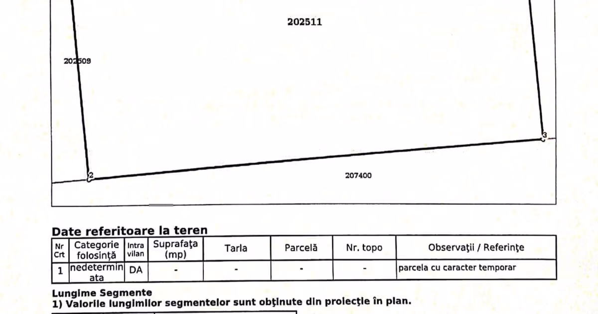 Teren Construcții intravilan de vânzare de 1500 mp, în zona Theodor Pallady, Sector 3