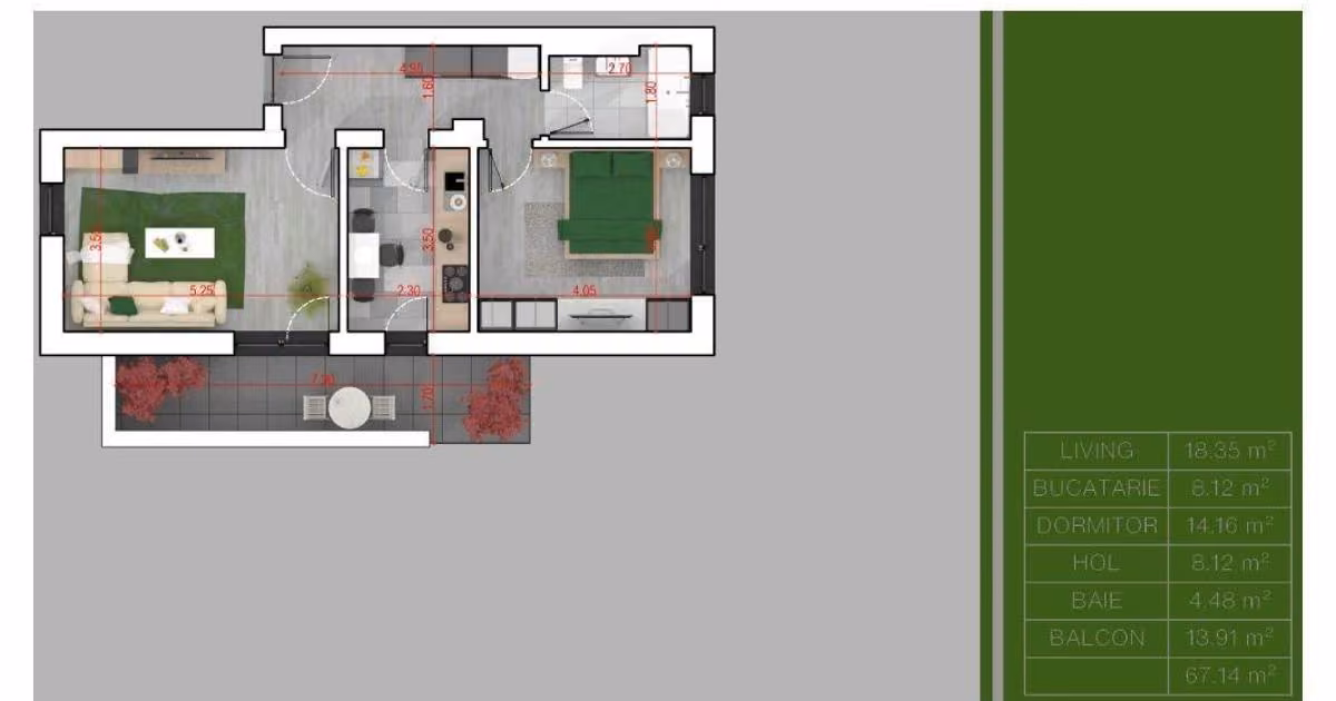 Apartament de vânzare cu 2 camere, mobilat în zona Theodor Pallady, Sector 3