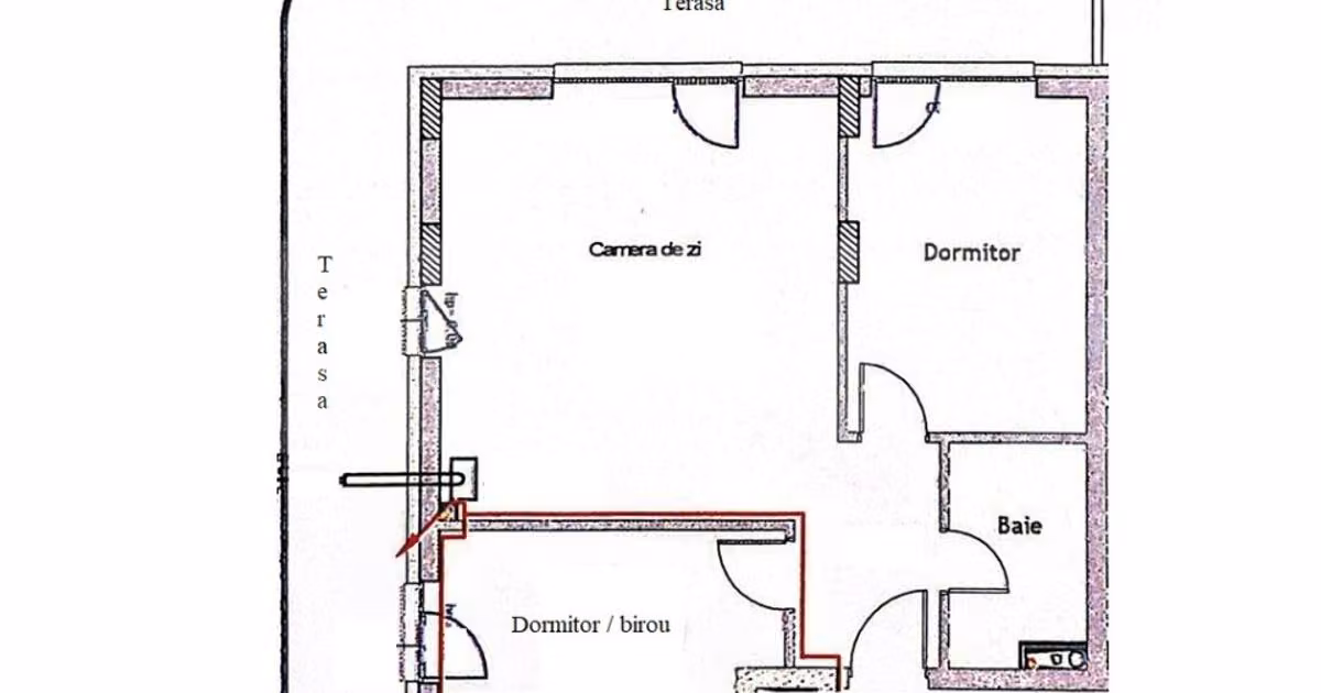 Apartament de vânzare cu 3 camere, mobilat în Florești