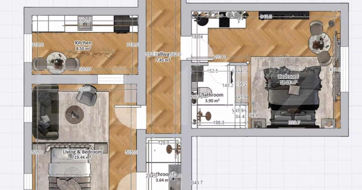 Apartament de vânzare cu 2 camere în zona Central, Cluj-Napoca