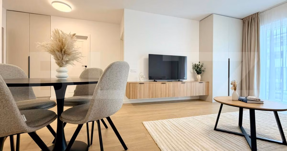 Apartament de vânzare cu 2 camere, mobilat în Florești