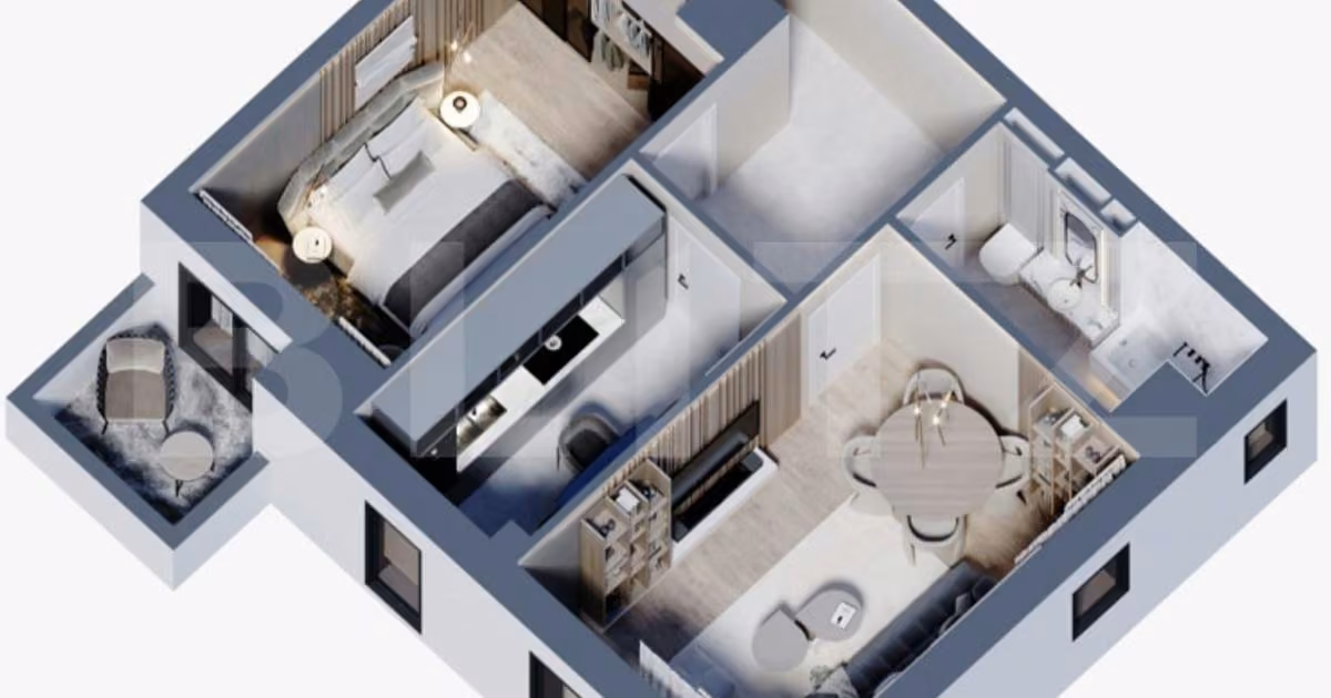 Apartament de vânzare cu 2 camere în zona Frumoasa, Iași