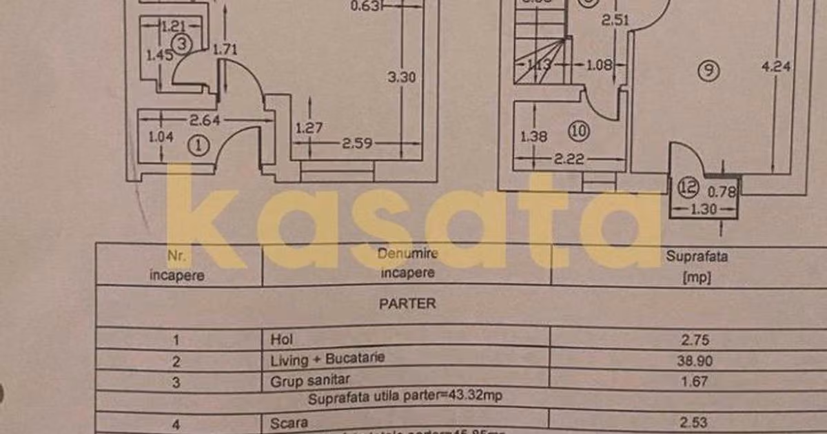 Duplex de vânzare cu 3 camere, mobilat în Ștefăneștii de Jos