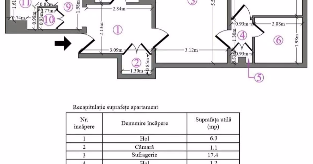 Apartament de vânzare cu 3 camere în zona Pantelimon, Sector 2