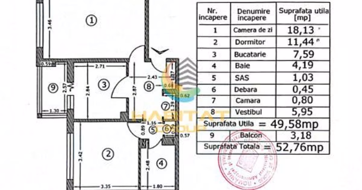Apartament de vânzare cu 2 camere, mobilat în zona Apărătorii Patriei, Sector 4