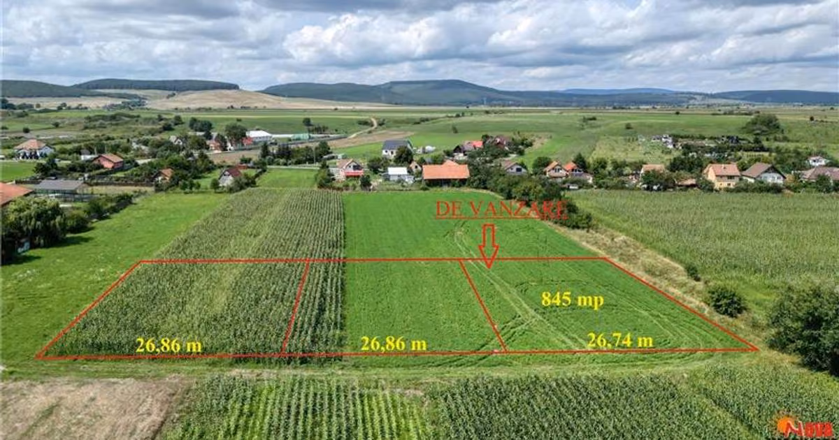 Teren Construcții intravilan de vânzare de 845 mp, în Podu Oltului