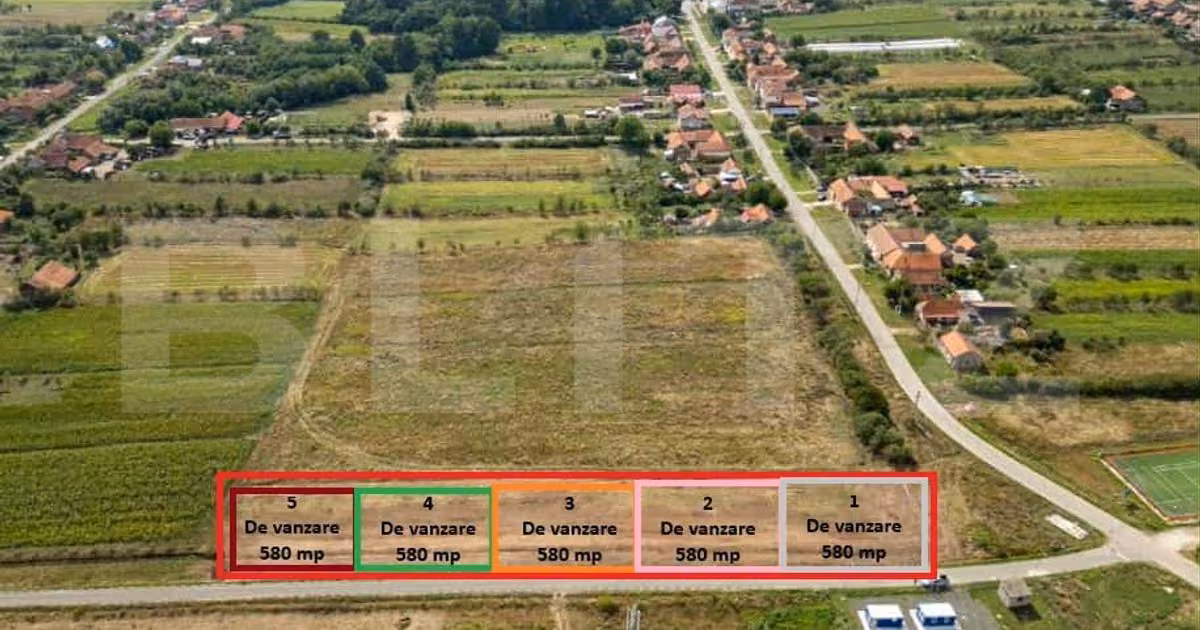 Teren Construcții intravilan de vânzare de 580 mp, în Lugoj