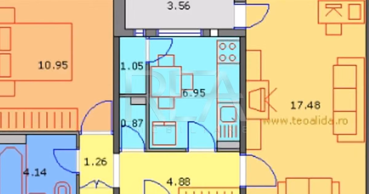 Apartament de vânzare cu 2 camere, mobilat în zona Gorjului, Sector 6