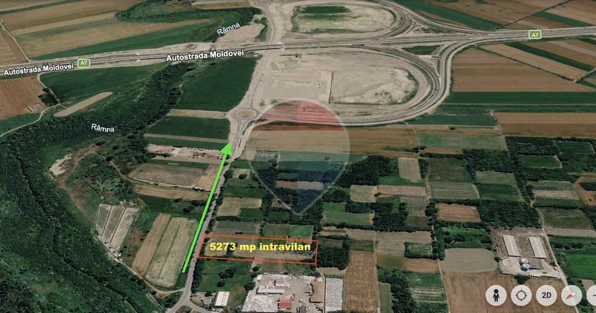 Teren Construcții intravilan de vânzare de 5273 mp, în Slobozia Ciorăști