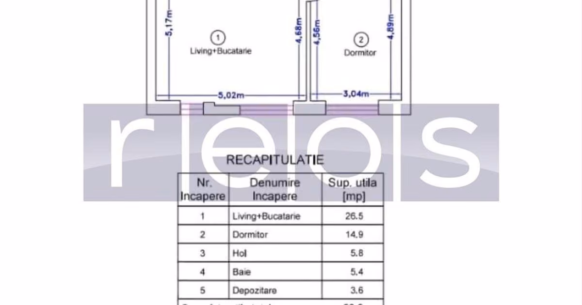 Apartament de vânzare cu 2 camere, mobilat în zona Pipera, Sector 1