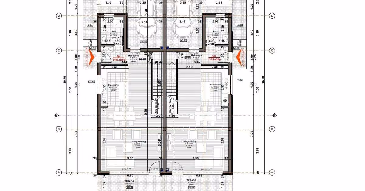 Duplex de vânzare cu 4 camere în Chinteni