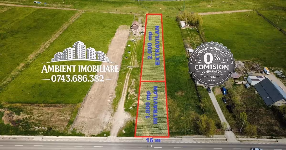 Teren agricol intravilan de vânzare de 3000 mp, în zona Vest, Vaslui