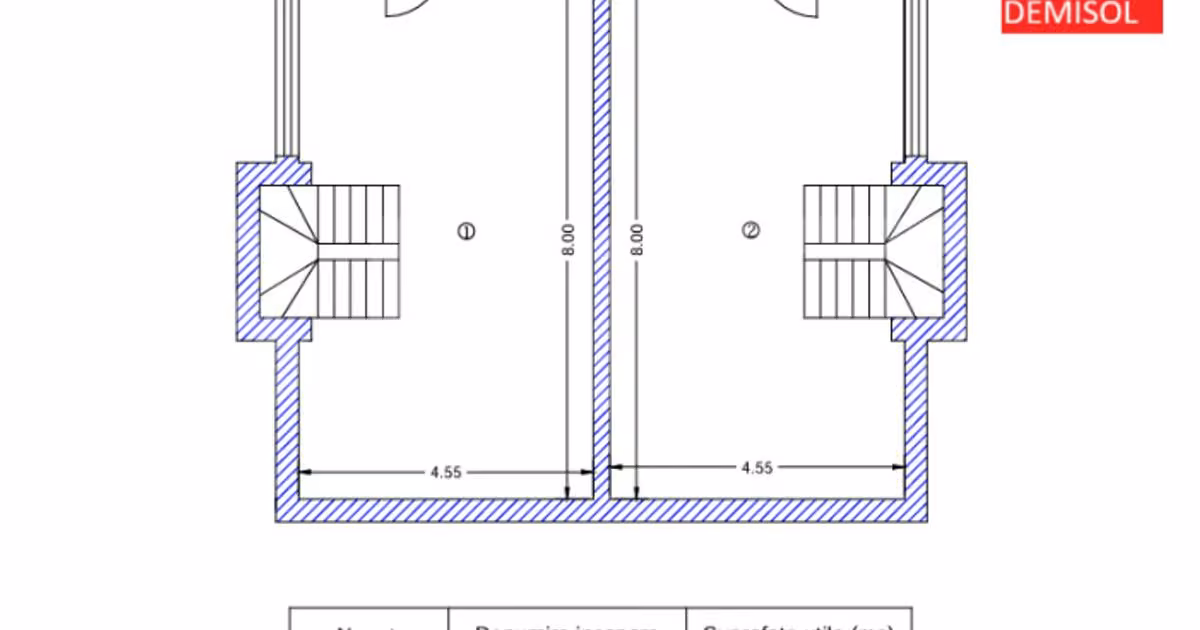 Duplex de vânzare cu 4 camere în Hlincea