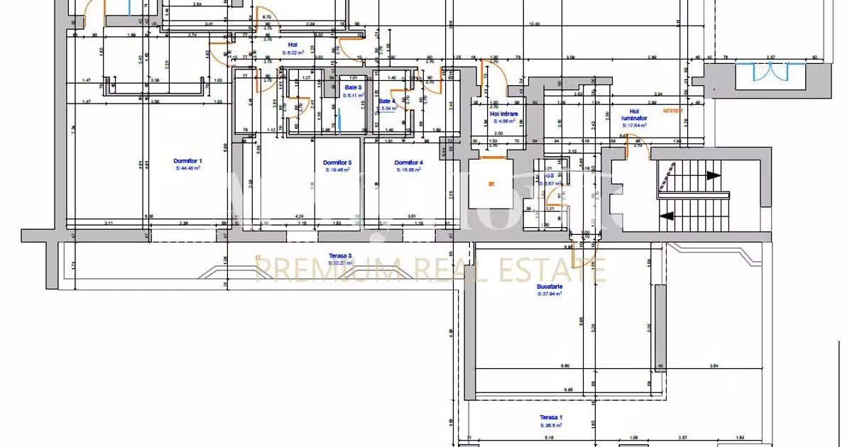 Penthouse de vânzare cu 5 camere, mobilat în zona Băneasa, Sector 1