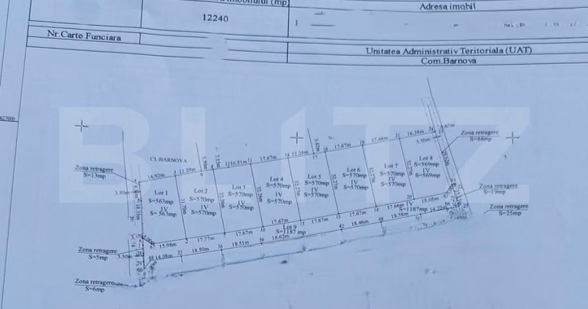 Teren Construcții intravilan de vânzare de 5000 mp, în Bârnova