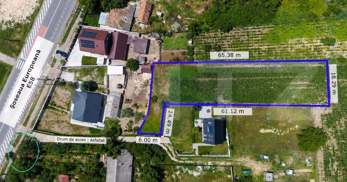 Teren Construcții intravilan de vânzare de 1267 mp, în Lețcani