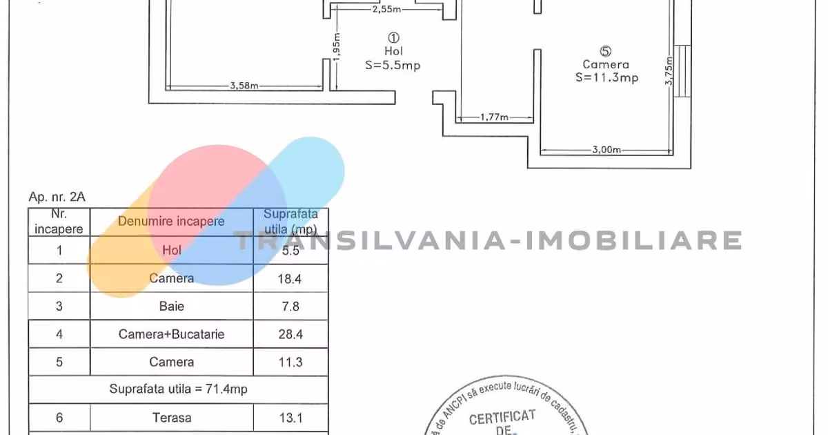 Apartament de vânzare cu 3 camere în zona Central, Cluj-Napoca
