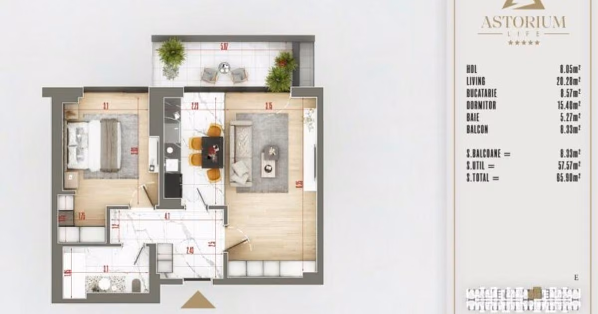 Apartament de vânzare cu 2 camere în zona Theodor Pallady, Sector 3