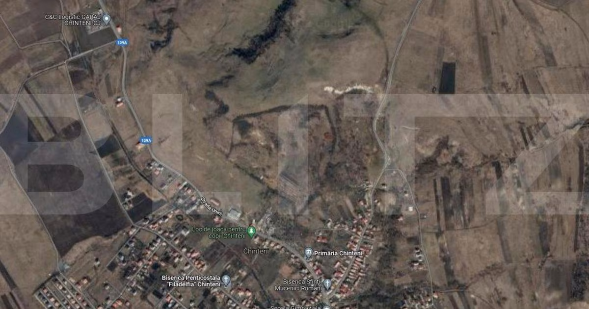 Teren Construcții intravilan de vânzare de 951 mp, în Chinteni