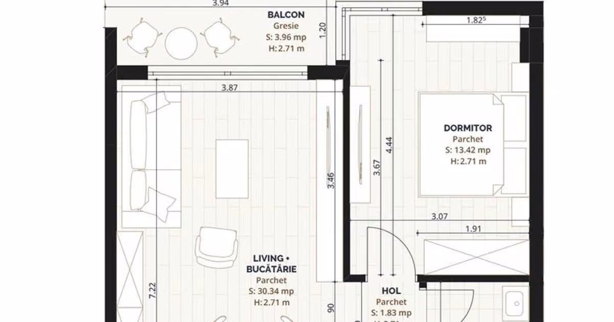Apartament de vânzare cu 2 camere în zona Torontalului, Timișoara
