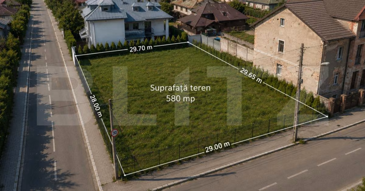 Teren Construcții intravilan de vânzare de 580 mp, în Turda