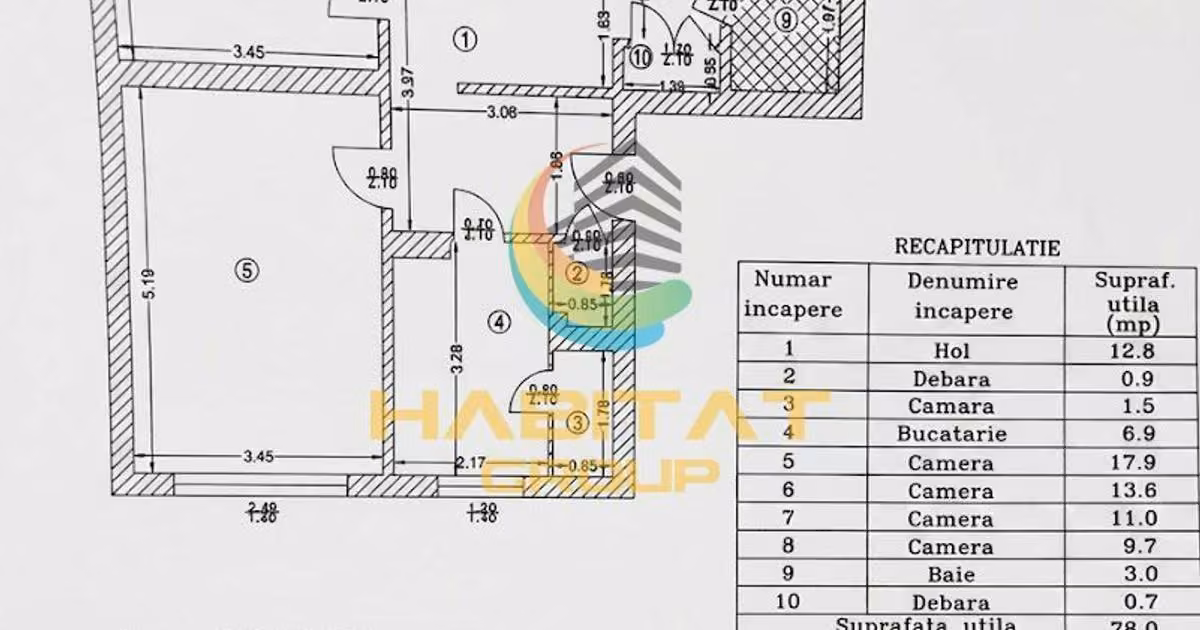 Apartament de vânzare cu 4 camere în zona Drumul Găzarului, Sector 4