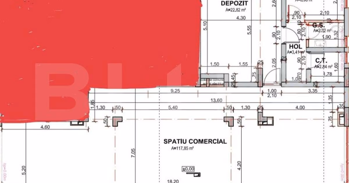 Spațiu comercial de vânzare de 156.42 mp, în Sânpetru