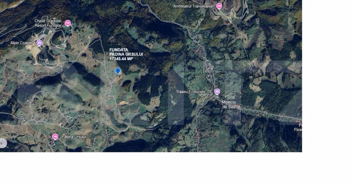 Teren agricol extravilan de vânzare de 17345.44 mp, în Fundata