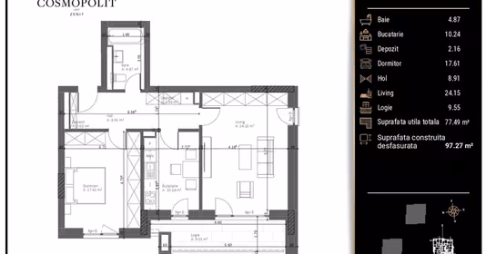 Apartament Centrul Civic