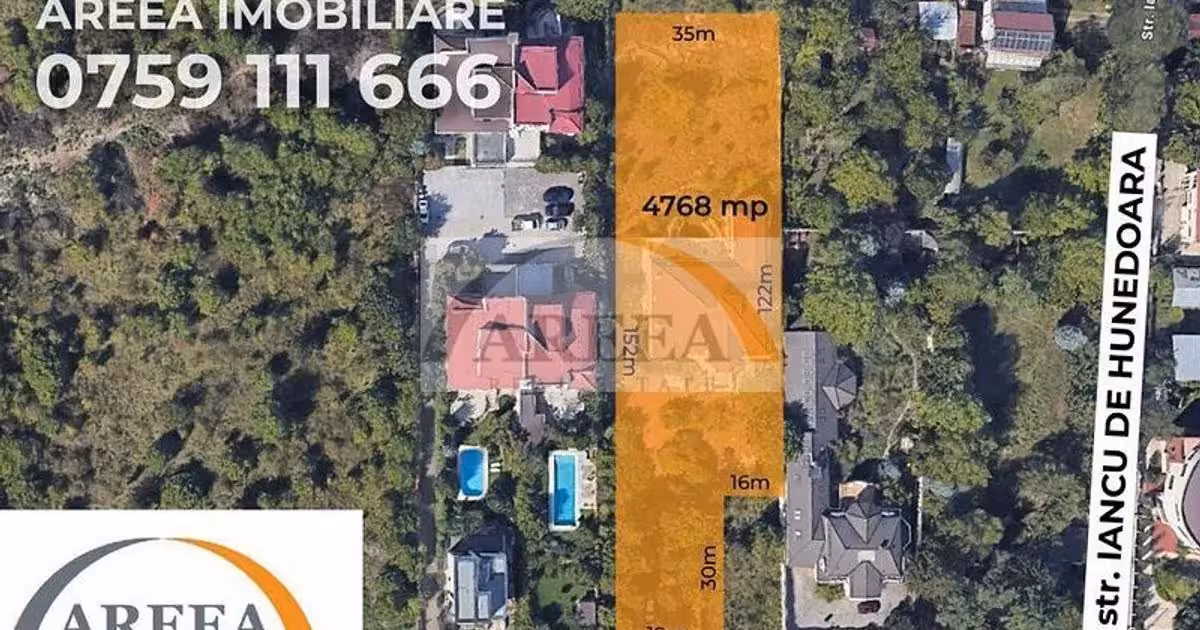Teren Construcții intravilan de vânzare de 4768 mp, în zona Iancu Nicolae, Sector 1