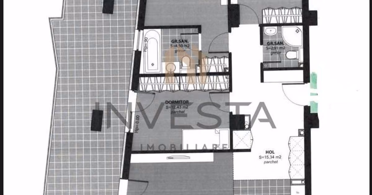 Penthouse de vânzare cu 4 camere, mobilat în zona Bună Ziua, Cluj-Napoca