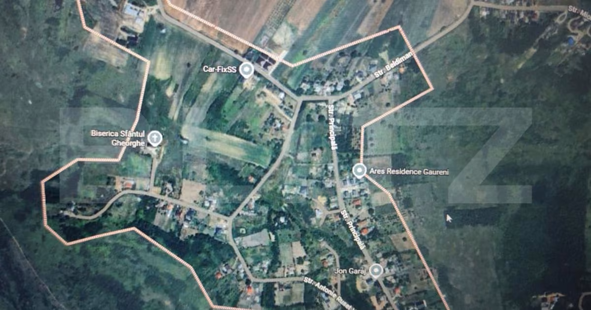 Teren Construcții intravilan de vânzare de 1295 mp, în Miroslava