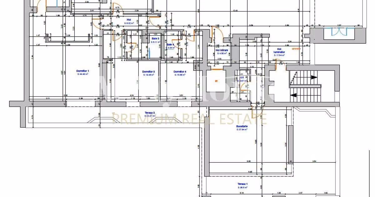 Penthouse de vânzare cu 5 camere, mobilat în zona Băneasa, Sector 1