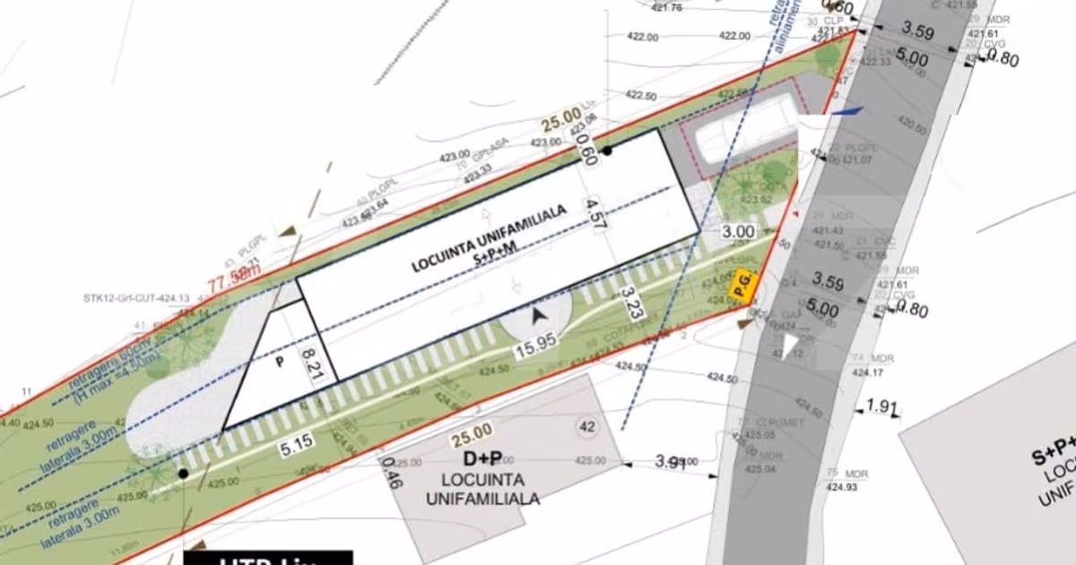 Teren Construcții intravilan de vânzare de 560 mp, în zona Andrei Mureșanu, Cluj-Napoca