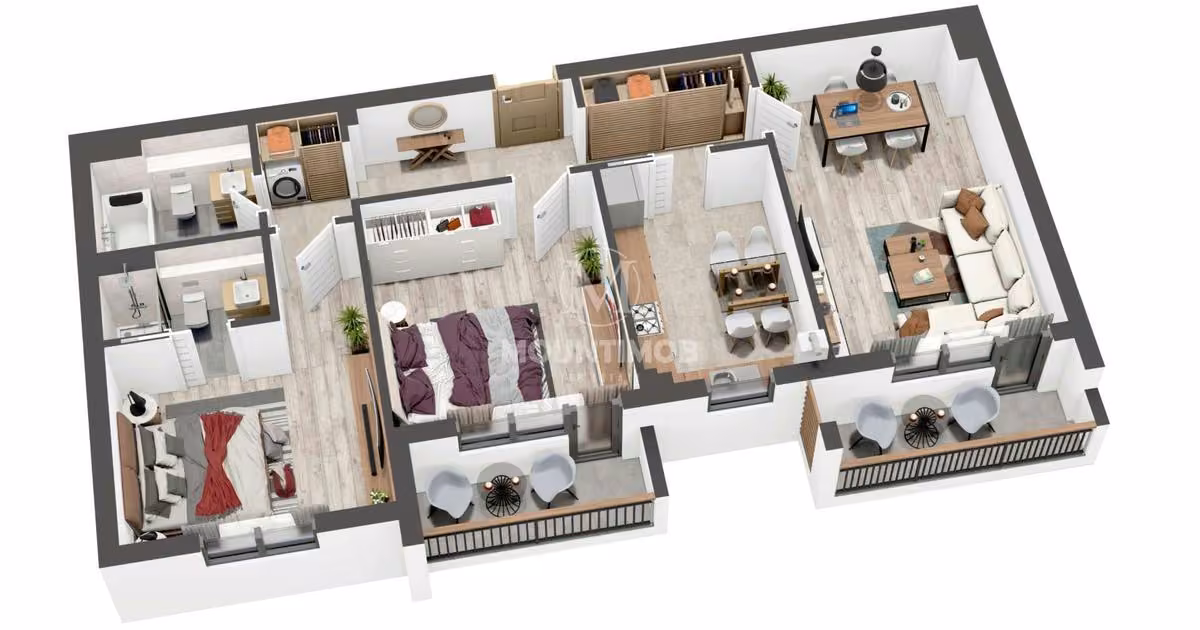 Apartament de vânzare cu 3 camere în zona Tractorul, Brașov