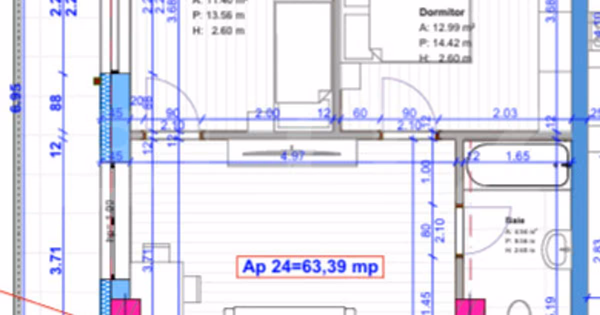 Apartament de vânzare cu 3 camere în Florești