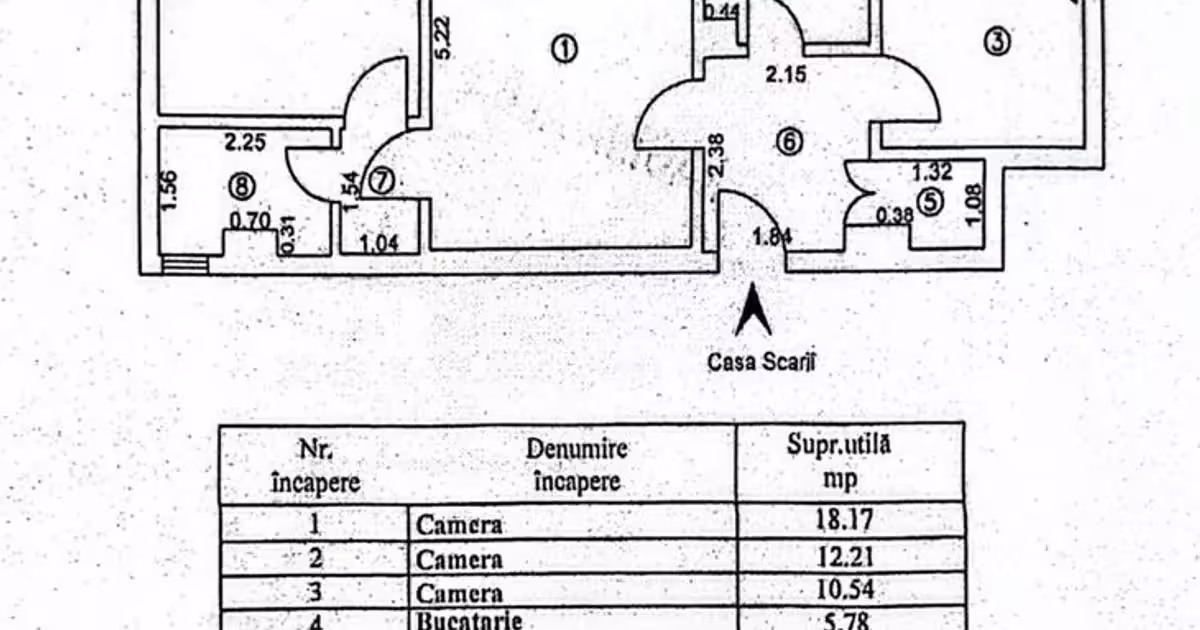 Apartament de vânzare cu 3 camere în zona Micro 17, Galați