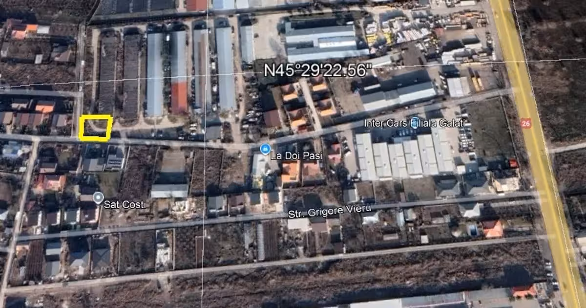 Teren Construcții intravilan de vânzare de 500 mp, în zona Nord, Galați