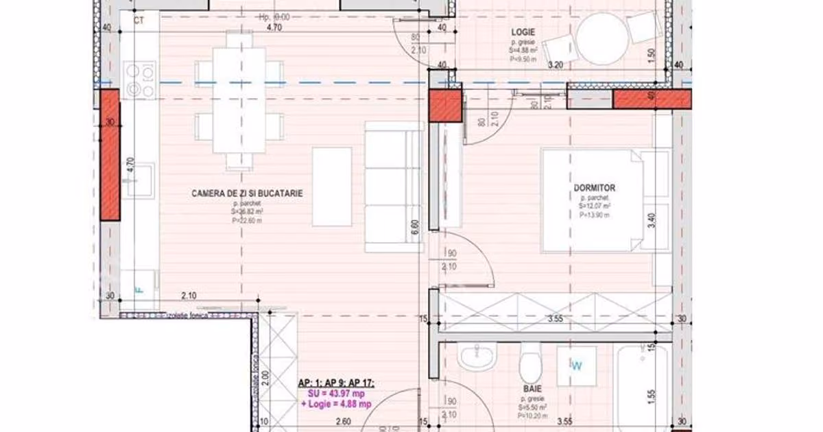 Apartament de vânzare cu 2 camere în Șelimbăr