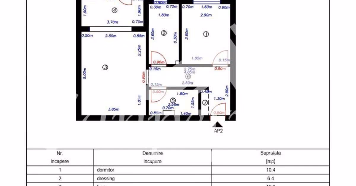 Apartament de vânzare cu 2 camere, mobilat în Sânpetru