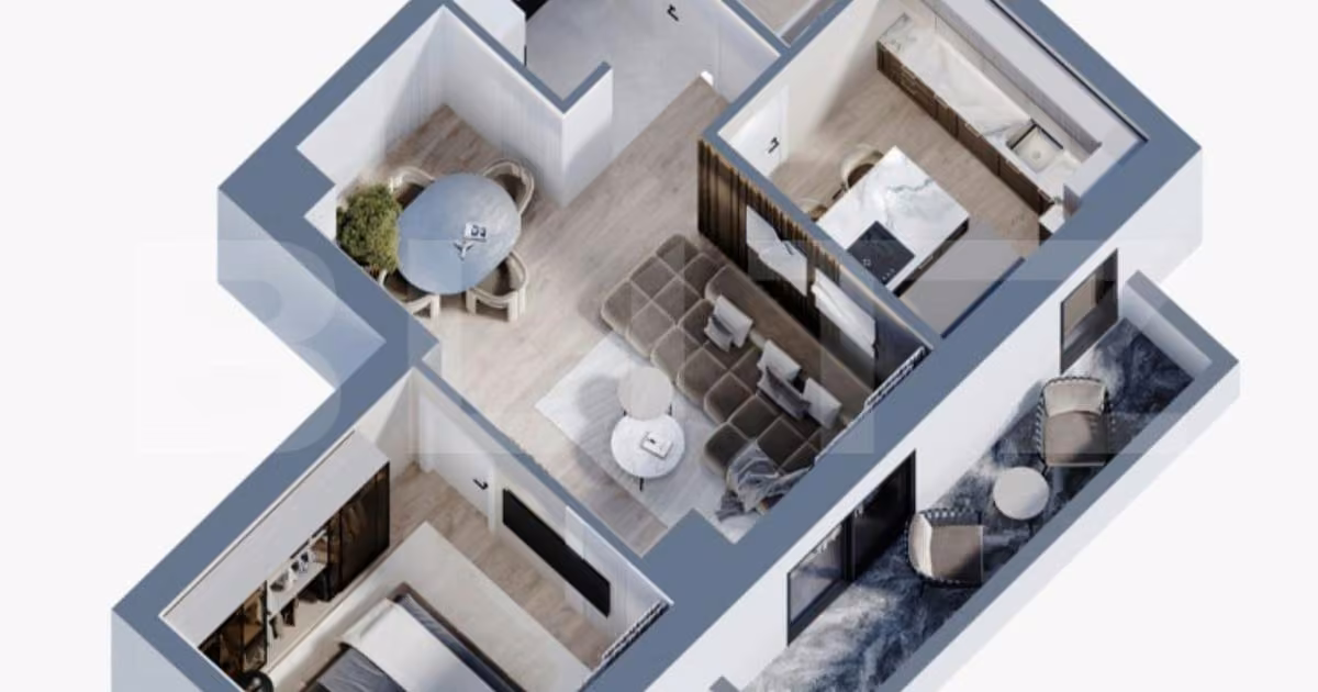 Apartament de vânzare cu 2 camere în zona Frumoasa, Iași