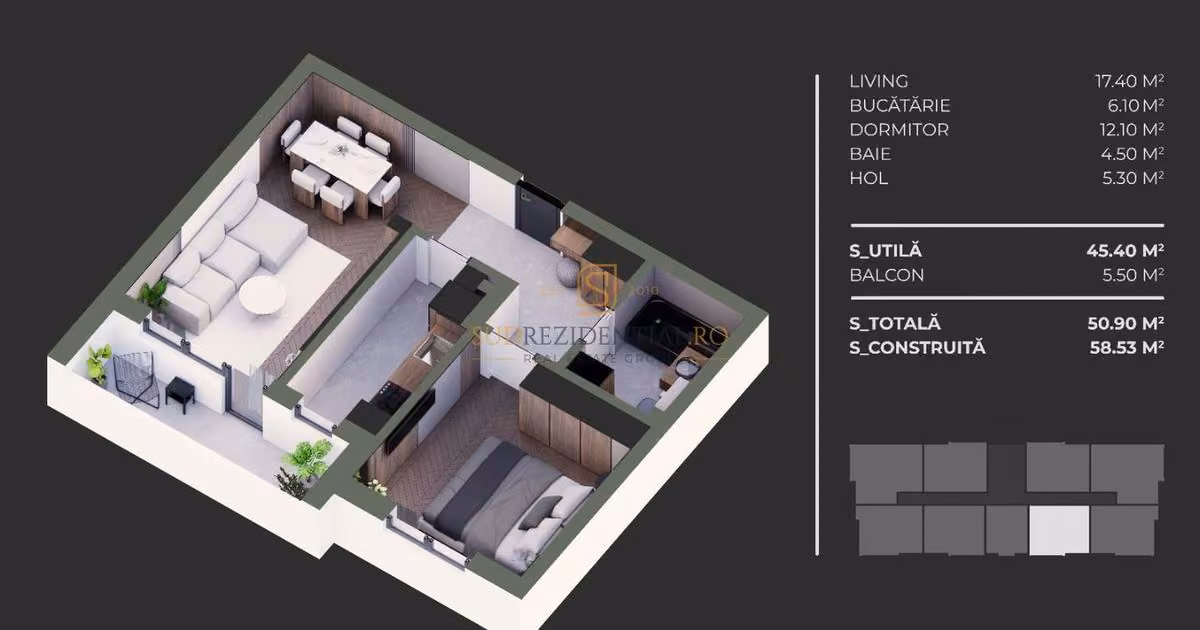 Apartament de vânzare cu 2 camere în zona Berceni, Sector 4