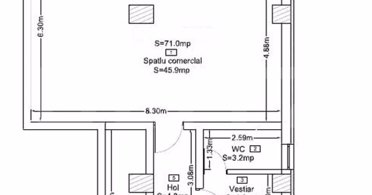 Spațiu comercial de vânzare de 71.00 mp, în zona Dâmbul Rotund, Cluj-Napoca