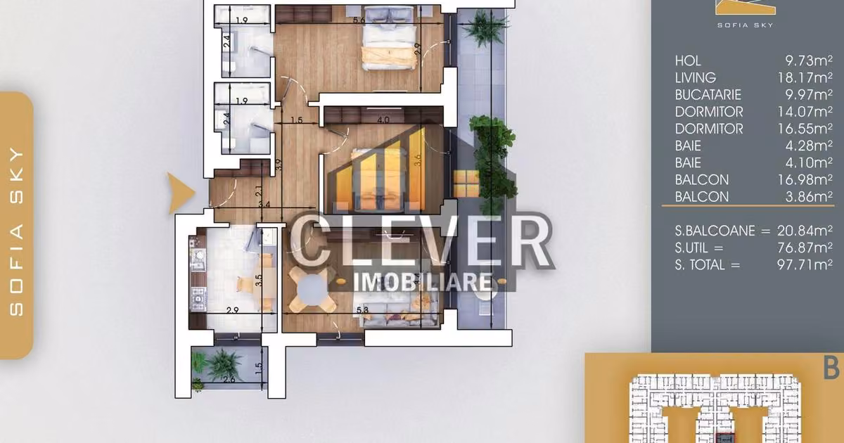 Apartament de vânzare cu 3 camere în zona Theodor Pallady, Sector 3