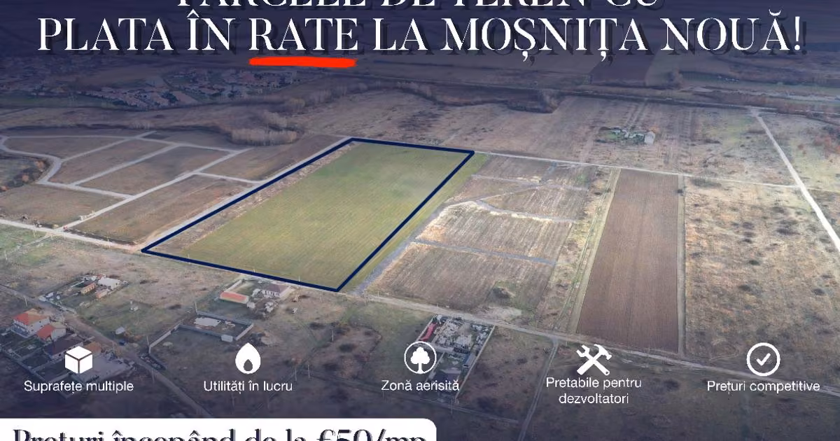 Teren Construcții intravilan de vânzare de 683 mp, în Moșnița Nouă