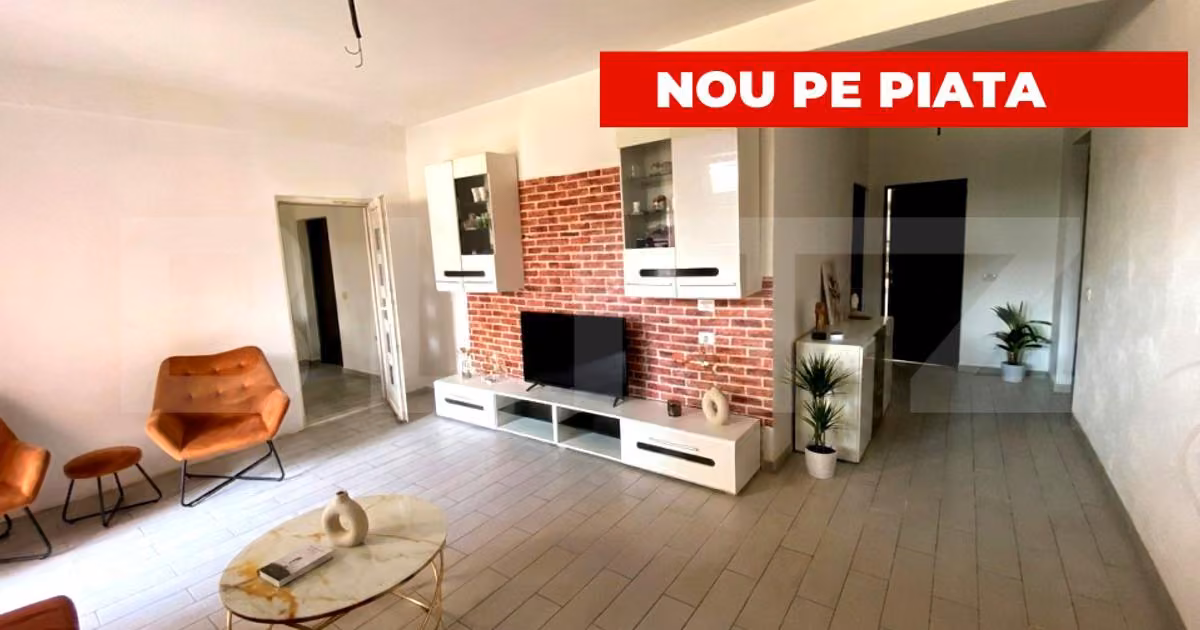 Apartament de vânzare cu 2 camere, mobilat în Moșnița Nouă