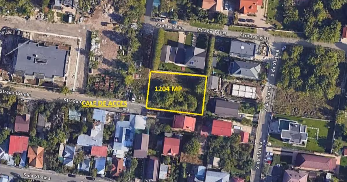Teren Construcții intravilan de vânzare de 1204 mp, în zona Rahova, Sector 5